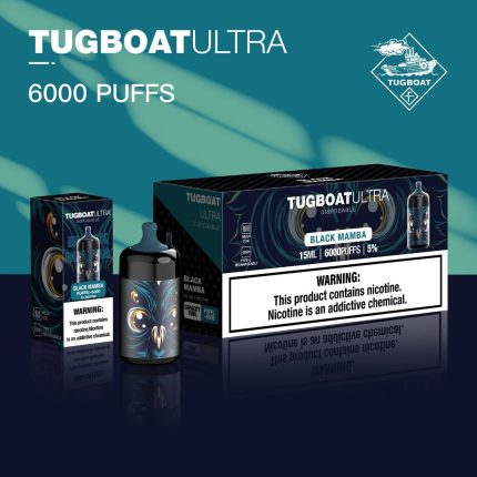 Tugboat Ultra Black Mamba 6000 Puffs
