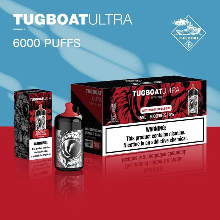 Tugboat Ultra Disposable Watermelon 6000 Puffs