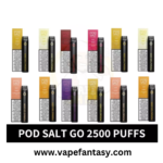 POD SALT GO DISPOSABLE 2500 PUFFS